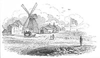 Westbrook, showing the windmill and Prevention Post, 1831 | Margate History